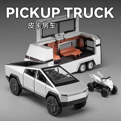 1:32 Tess Trailer Car Alloy Car Model Table With Ornaments Children's Toys