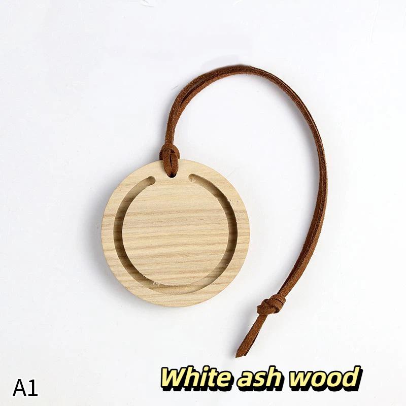 Minimalist Wooden Car Essential Oil Diffuser Portable Hanging Fragrance Ornament for Car Interior Bedroom Purse Home Decor Gift