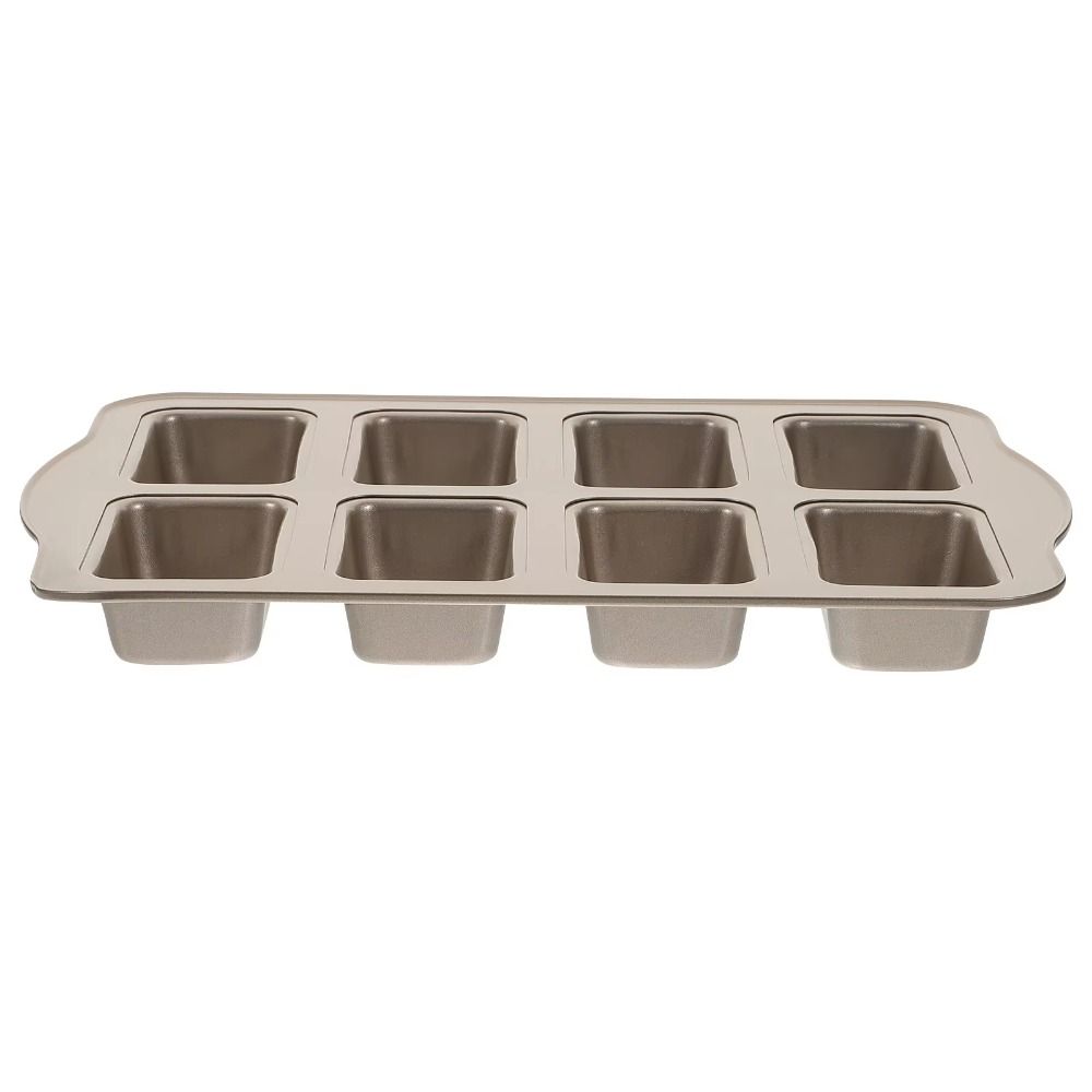Non-Stick Mini Loaf Brownie Pans 8-Cavity Muffin Dessert Tray Mini Bread Baking Mold  Bakeware