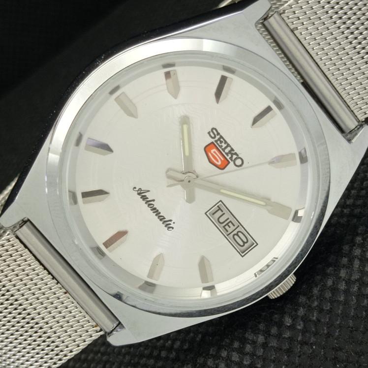 

ВОССТАНОВЛЕННЫЕ ВИНТАЖНЫЕ SEIKO 5 AUTO 6309A ЯПОНИЯ МУЖСКИЕ СЕРЕБРЯНЫЕ ЧАСЫ 593c-a314861-2 SKU593c-a314861