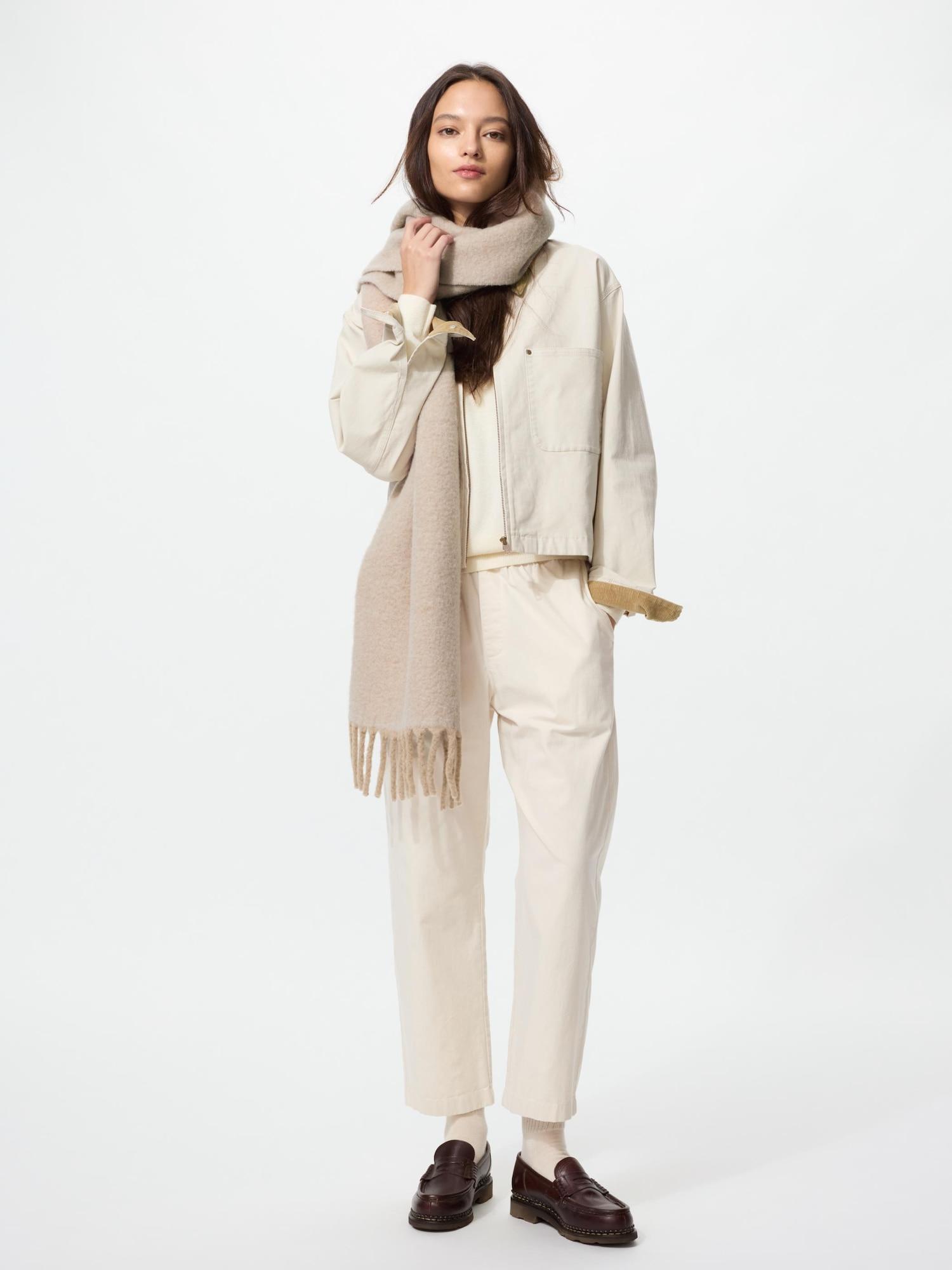 

Uniqlo Японські бавовняні штани до щиколотки 30 NATURAL/3XL