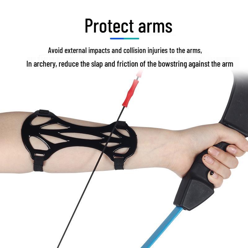 Archery Nylon Carbon Arm Guard: Adjustable, Multi-Color Protective Gear