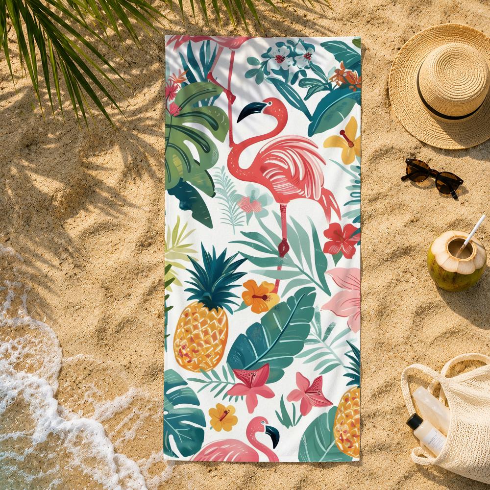 Bird F-Flamingos Towel ultra-fine fiber quick drying absorbent towel, beach swimming vacation beach towel