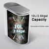 10L Press Can-Type Bathroom Trash Can - Space-Saving Gap Design, Sleek Garbage Bin with Lid - Essential Home Cleaning Tool