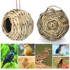 Outdoor Bird Nest Natural Grass Hand Woven Large Space Spherical Straw Bed Habitat Cave Comfortable Hummingbird Nest Courtyard