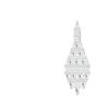 APM Monaco Art Deco Pendant Design Synthetic Cubic Zirconia Alloy Earrings Women's White WE16830OX