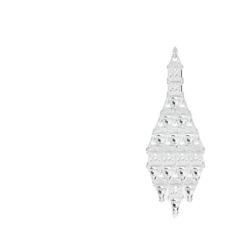 APM Monaco Art Deco Pendant Design Synthetic Cubic Zirconia Alloy Earrings Women's White WE16830OX