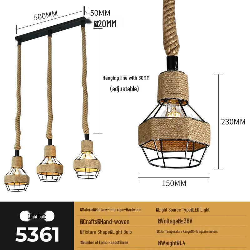 Zen Rattan Bamboo Woven Chandelier for Bedroom, Living Room, Bar, and Restaurant
