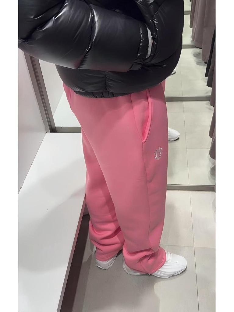 Unisex Hip Hopové tepláky se zipem a výšivkou – Americké velikosti