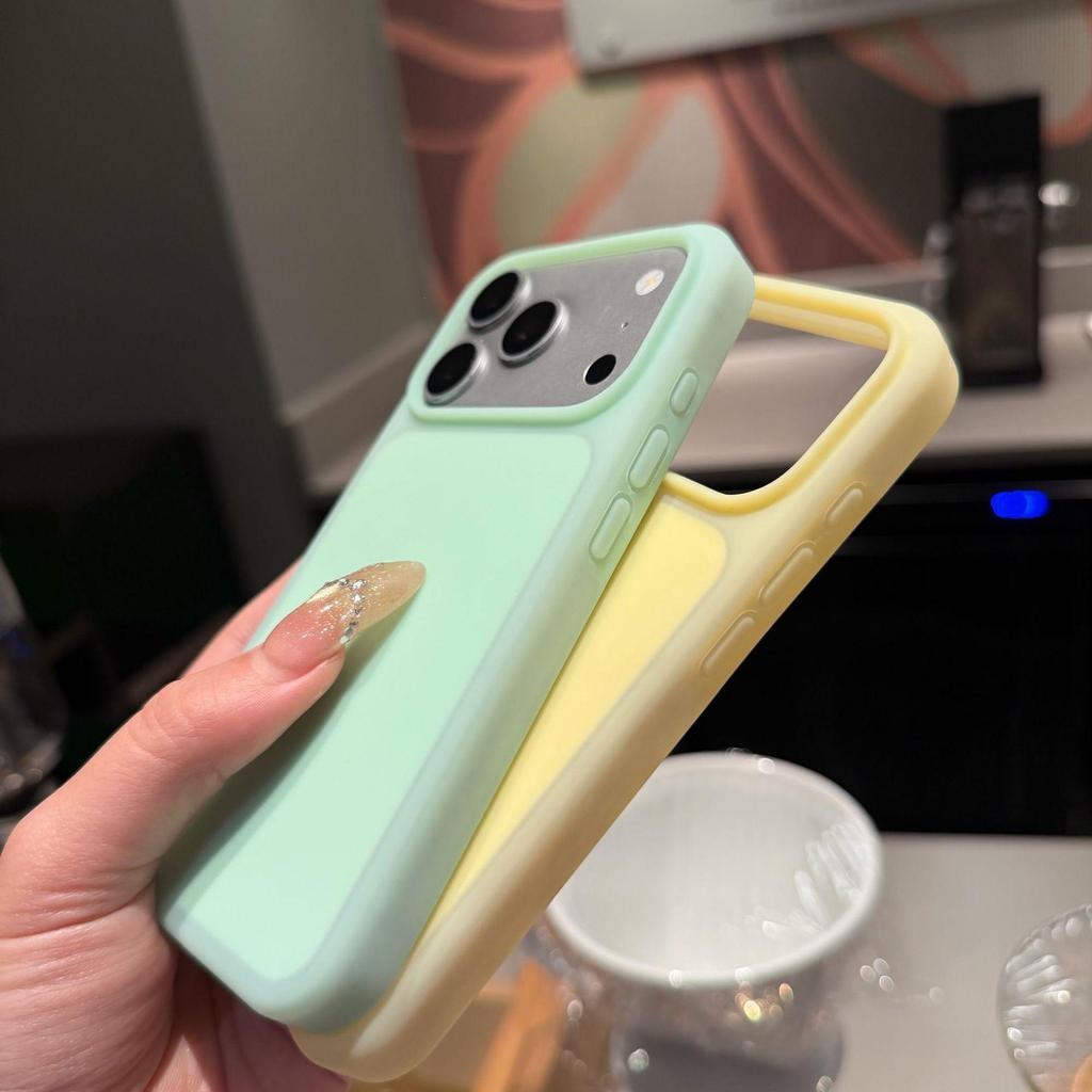 Compatible iPhone 17 Pro Max Large-Hole Candy Color Protective Case
