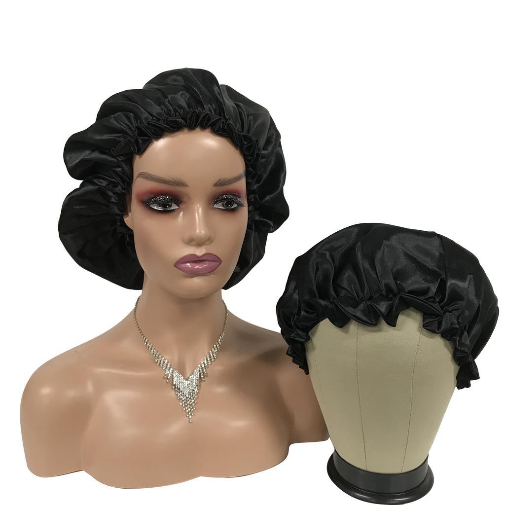 Custom Silk Sleeping Bonnets Double Layer Reversible Hair Bonnet for Men