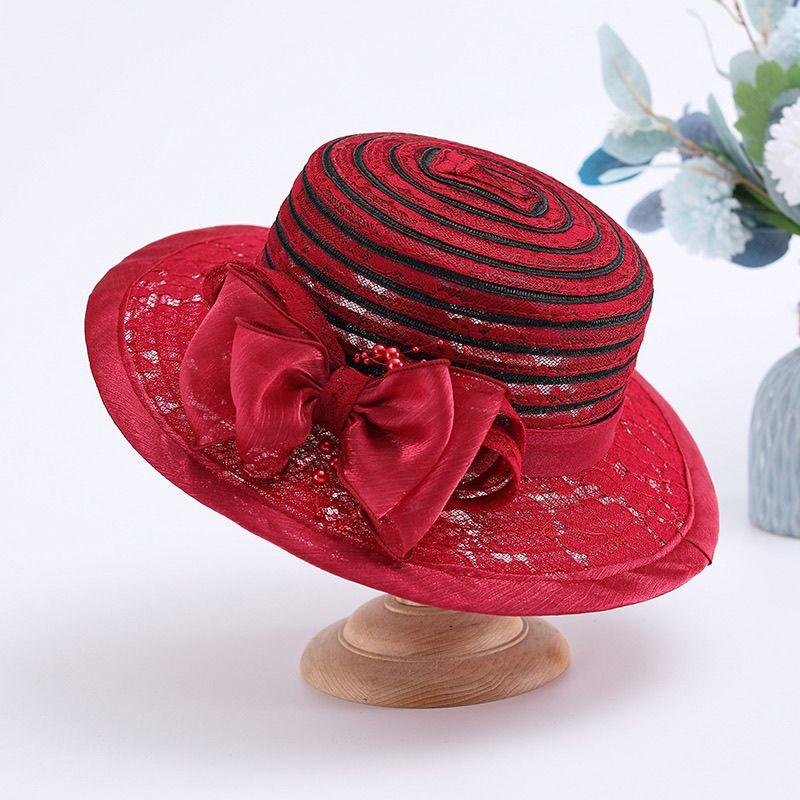Hatt Dam Sommar Solhatt Retro Spets Blomkruka Hatt Nät Solskyddshatt Fiskarkeps