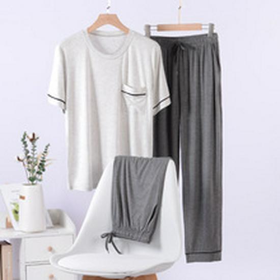 Men's Modal Pajamas Summer Sleepwear Set