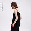Langzi Resort Style Pleated Strappy Sleeveless Top