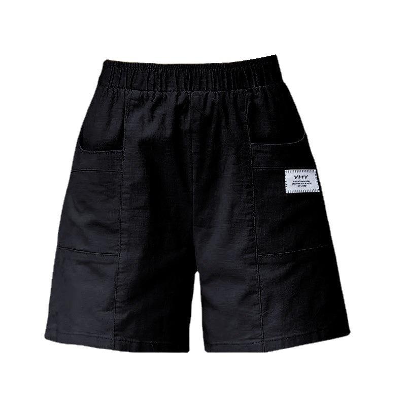 Summer Shorts Women's High Waist Wide Leg Pants Thin Loose Fifth Pants Ins Fashion Leisure Sports Commute