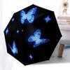 1pc Butterfly Stars Automatic Folding Umbrella, Heavy Duty 8 Rib Iron Frame,  Suitable for Travel, Daily Use, Birthday, Decor Gift  55