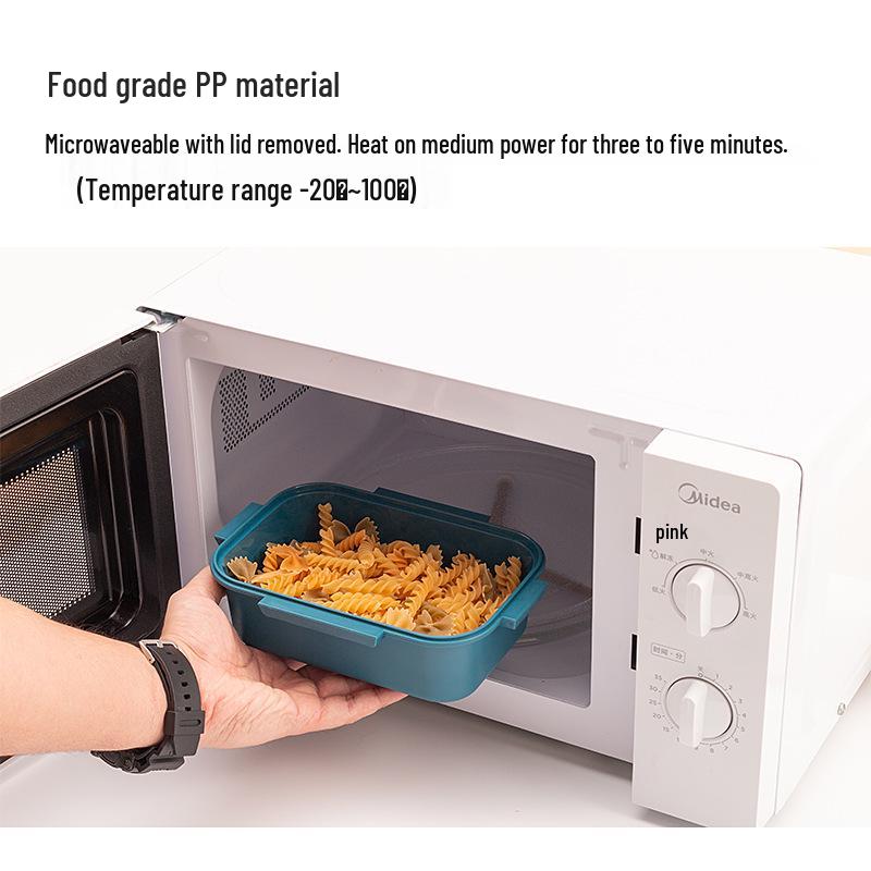 Microwaveable Student & Office Bento Lunch Box with Sealed Compartments