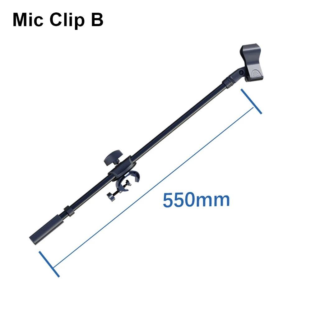 1Pcs New 55cm Rotating Microphone Stand Crossbar Arms Designed 3/8 Thread Mic Clip Cross Bar Adjustable Phone Holder