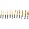 Tap Drill Compound Tap HSS Screw Hex Shank Titanium Plated