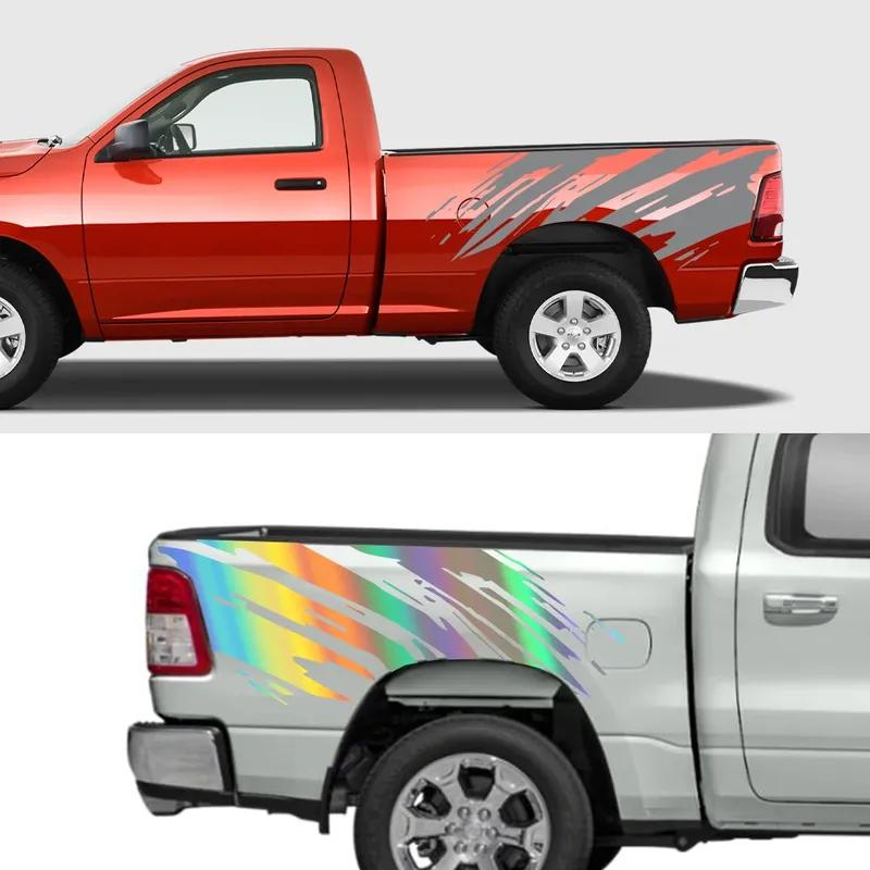 Universal Car Splash Tattoo Grunge Design Sticker Pickup Truck Vinyl Graphic Decor Decal Cover For Dodge Toyota Maxus Isuzu Dmax
