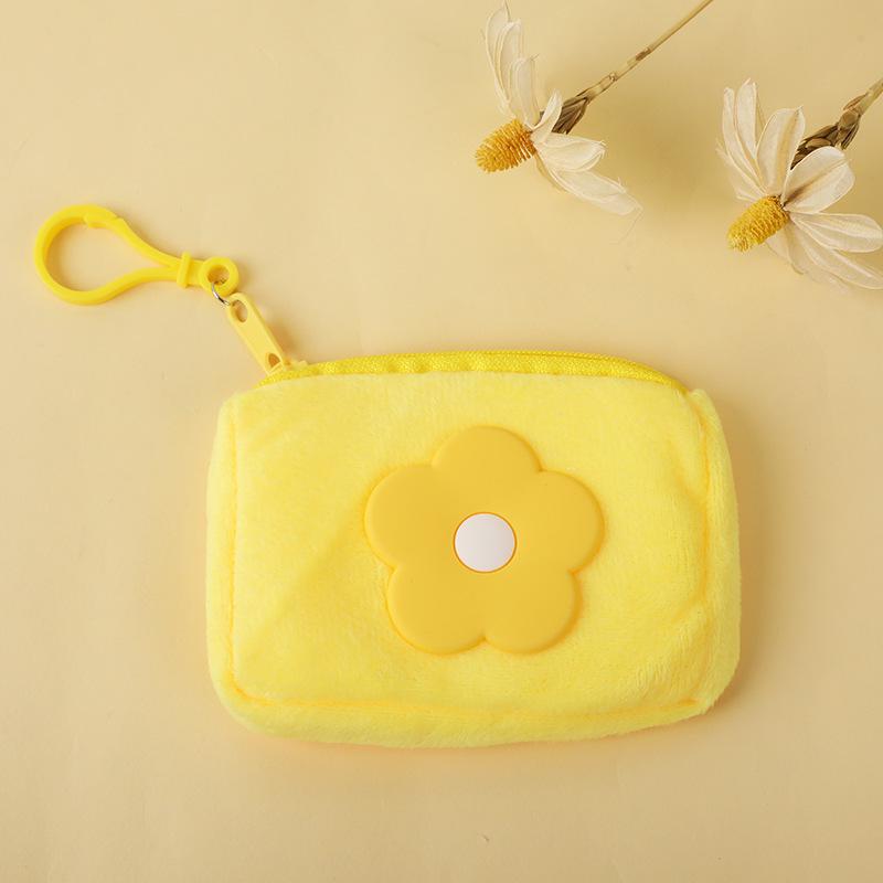 

Милый мультяшный плюшевый кошелек для монет - Детская сумка для ключей и наушников на молнии