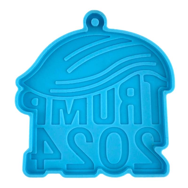 

Shiny Glossy 2024 Symbol Ornament Silicone Epoxy Resin Mold DIY Keychain Pendant Jewelry for Valentine Gift Craft синій