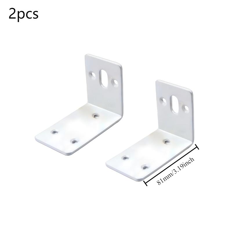 

Right Angle corner Brackets 2 Pcs Black L Brackets 90 Degree Shape Corner Duty Wide Metal Braces Shelf Support for Wood Bed