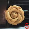Car-styling Camellia High Flower Female Air Outlet Perfume Clip Auto Accessory Decoration