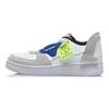 Li Ning CF Decompression Anti-Slip Low-Top Skate Shoes Men Skate Shoes White Gray Black AGCQ315-2