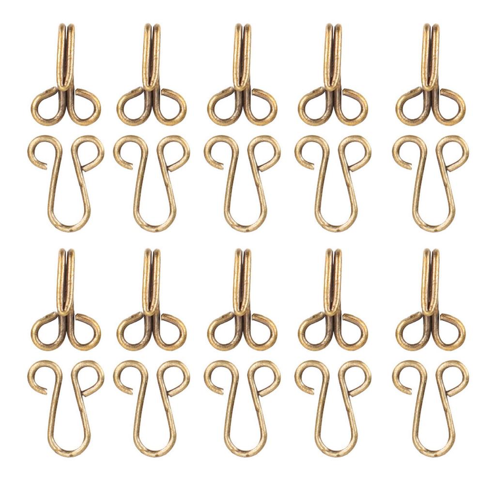 10 Pcs Fur Coat Hook Fasteners Sew for Over Coat Underwear