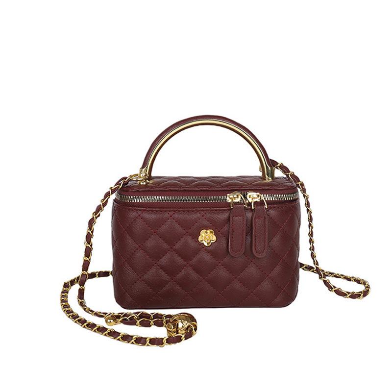 Shoulder bag Small daisy box bag Slack high-intelligence diamond chain Crossbody portable small square bag