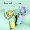 2026 New Cartoon Portable USB Charging Dual-Color Handheld & Desktop Fan for Students