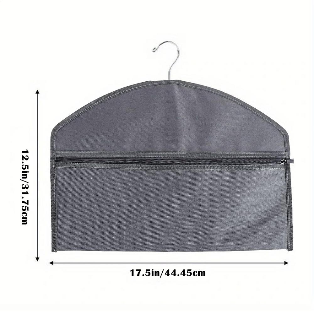 Hanger DiversionSafe Hiddens Pocket Fits Under Hanging Clothes With To Hide Valuables For Valuables Storage BagOnly Bag серый 3290₽