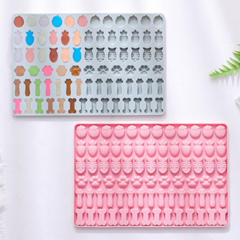 78 Erdbeere Katzenpfote Backform Silikonform Knochen Süßigkeiten Schokoladenform Haustier Hundefutter Silikonmatte Keks Keks Kuchen Dekor