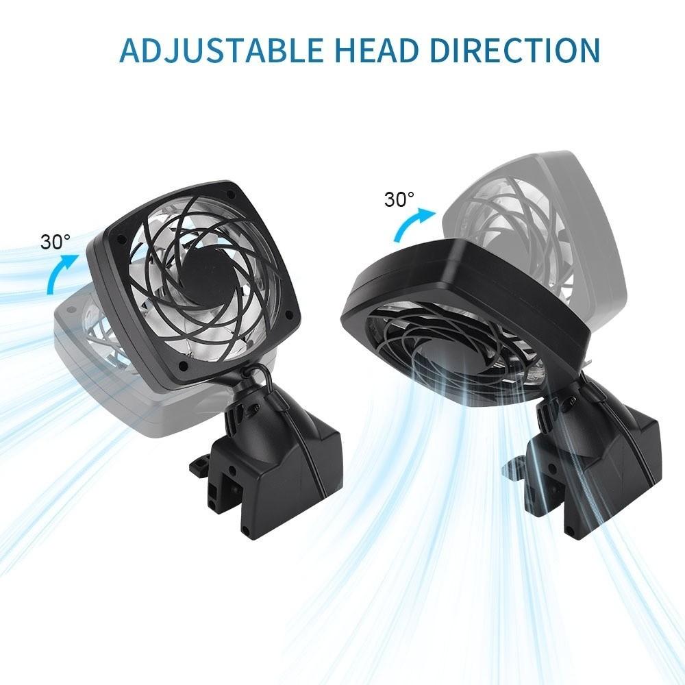 Adjustable Angle Fish Tank Cooling Fan Quiet Single Head Aquarium Chiller Fan Low Noise Energy Efficient Temperature Control