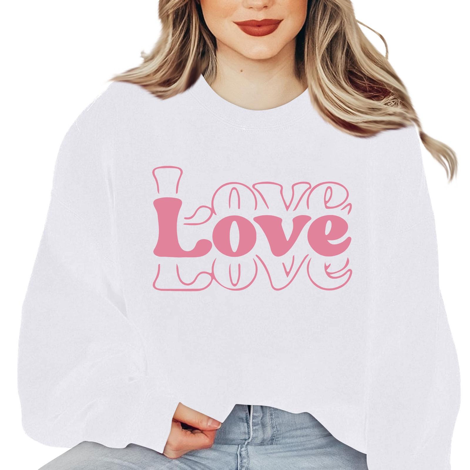 

Женская толстовка, повседневная, с длинным рукавом, топ Atmosphere, свободная, популярная, с круглым вырезом, пуловер, толстовка, топ M белый