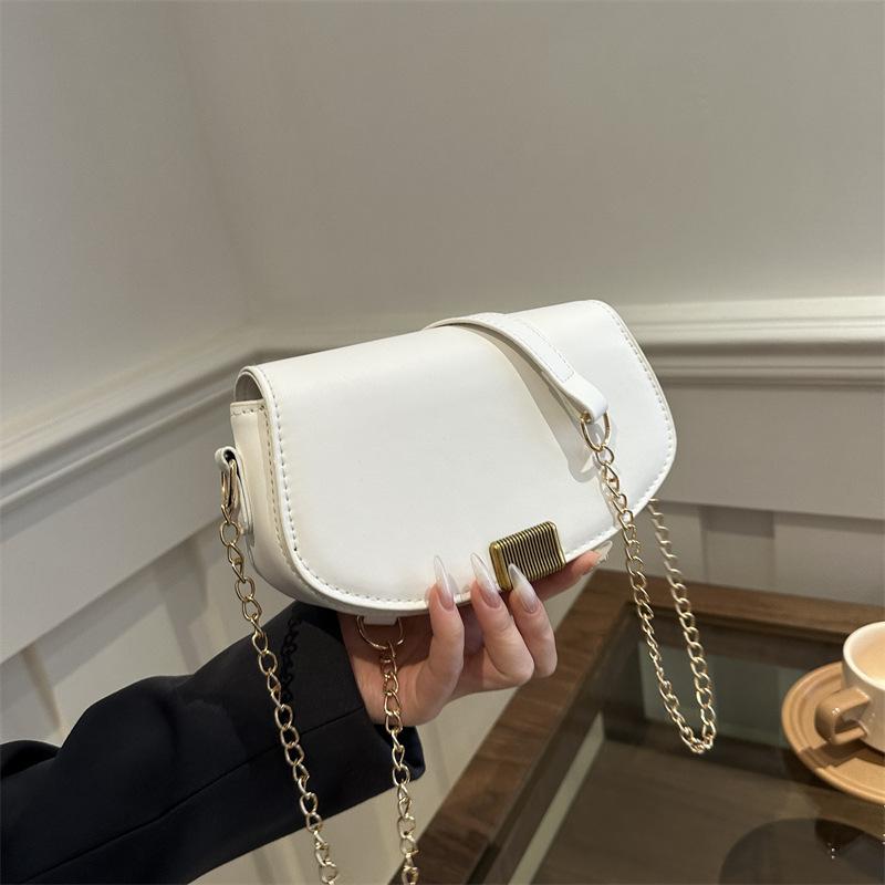 2025 new temperament fashion design single shoulder crossbody foreign style solid color retro fresh underarm texture crossbody bag bag