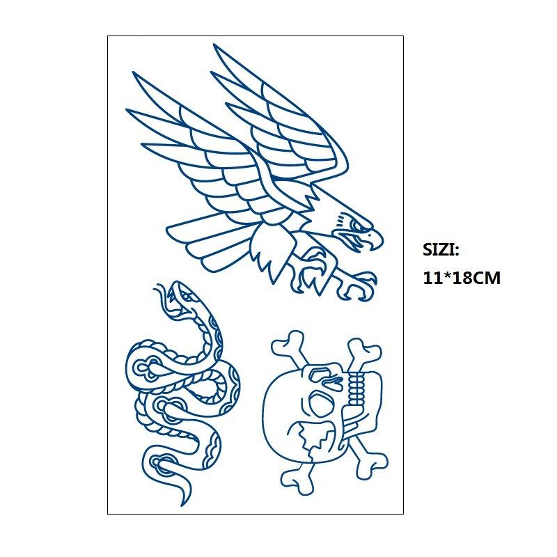 Emmy Naklejka Tatuaż Ziołowy Stopniowa Zmiana Geometryczny Gwieździste Niebo Łańcuch z Gwiazd Trwały Nieodblaskowy Naklejka Transferowa Wodna