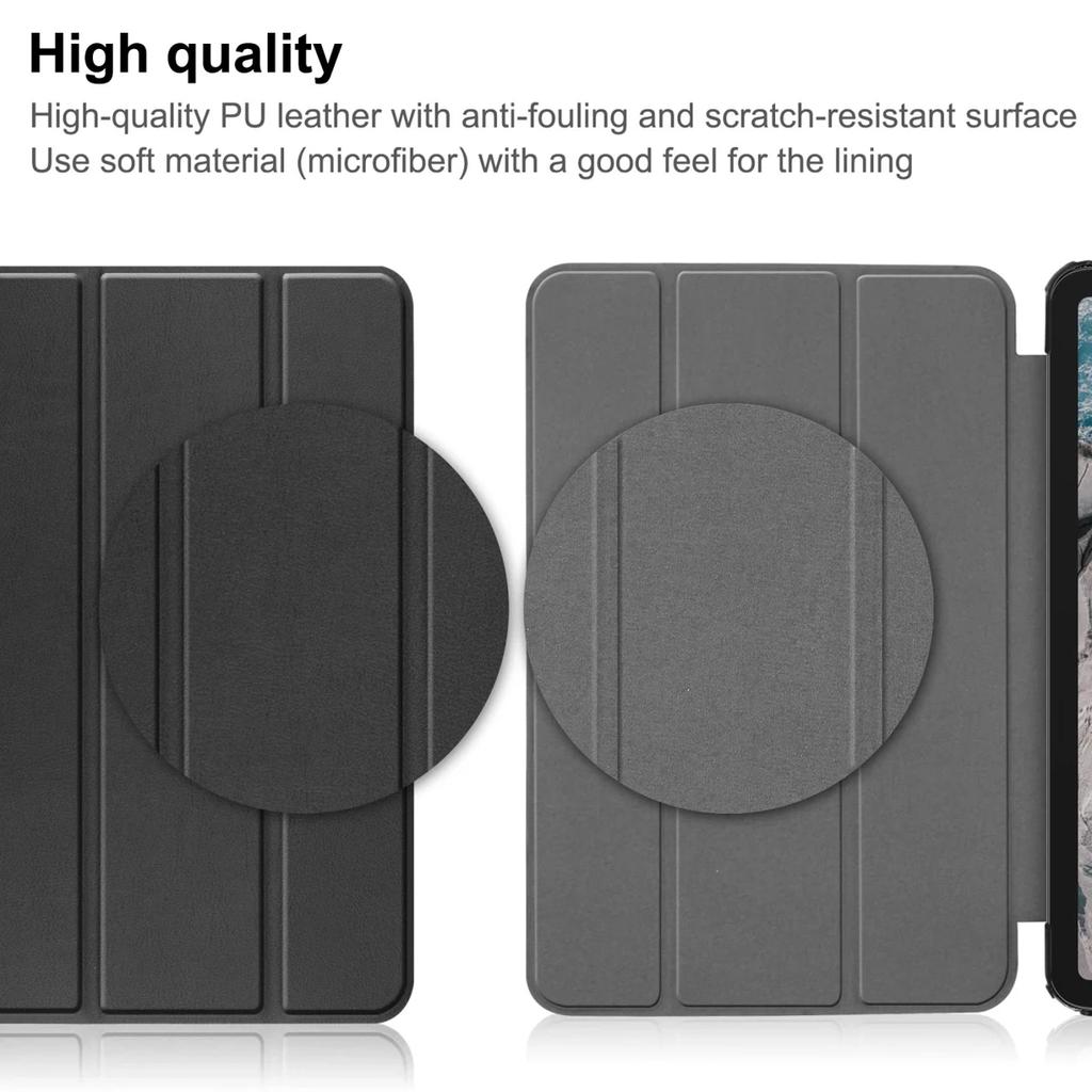 For TCL Tab 10s 9080G 10.1 Inch 2021 Tablet Case Tri-fold Folding Slim PU Leather Stand Cover for TCL 10 9081X 10.1" Case Funda