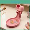 3d Tray Jewelry Pink Stiletto Printed High Heel Jewelry Dish With Bow Women Ring And Earring Holder Jewelry Display Stand For Bedroom Vanity Table