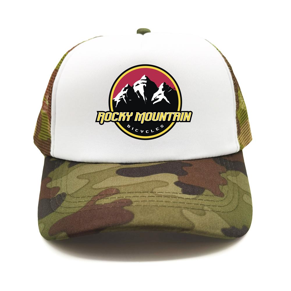 Rocky Mountain Bike Trucker Cap Unisex Funny Rocky Mountain Hat Baseball Cap Cool Summer Unisex Mesh Net Caps