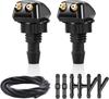 Car Dual Hole Windshield Washer Nozzle Wiper Water Spray Nozzle for Most Car Models Car Windshield Wiper Cleaning Nozzle