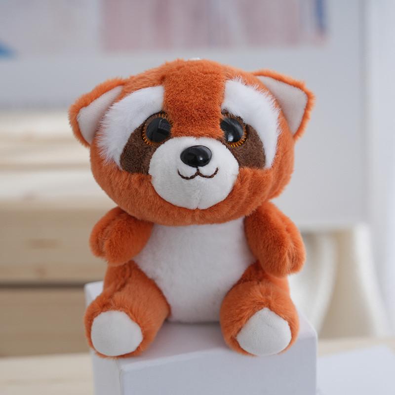 Cute Little Raccoon Plush Toy Keychain Fluffy Panda Doll Bag Pendant Gift
