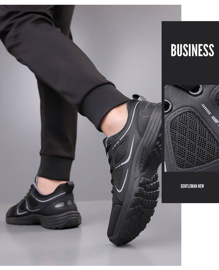2025 Spring/Summer Men's Breathable Mesh Training Shoes - Lace-up Outdoor Fitness Sneakers