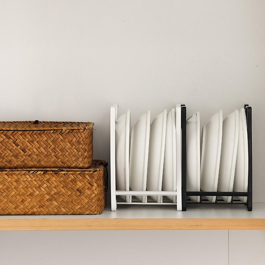 1PCS Plate Rack Plate Drainer Countertop Kitchen Plate Disposal Drainer Multi-functional Put Plates and Dishes Pot Lid Organiser