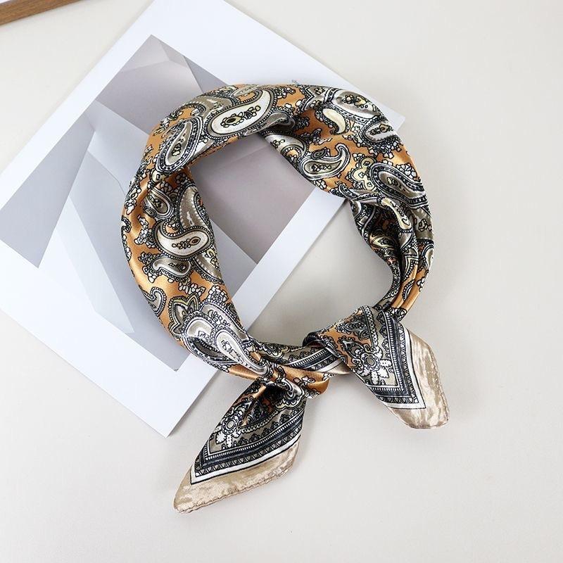 Small square scarf silk scarf men's neck protection scarf professional wear with shirt thin scarf 70x70 scarf
