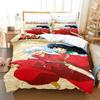 New Fashion Inuyasha Bedding Set Single Twin Full Queen King Size Bed Set Adult Kid Bedroom 3D Anime Bed Sheets and Pillowcases