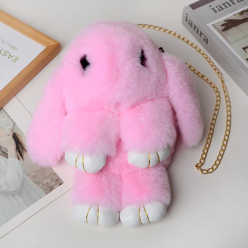 Women's Cute Plush Rabbit Crossbody and Backpack – Versatile and Stylish for Students and Kids