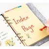 A6A7B4 Colored Index Loose-Leaf Notebook Refill and Divider Pages for Planners