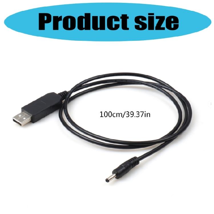 USB Powered 5V To 9V Charging Cord 3.5x1.35mm Connectors For LED Strips And Gadgets Voltages Boosters Wire 39.37inch